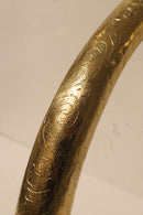 Handmade Brass Gooseneck Faucet – Moroccan Vintage Cross Handle Bathroom Sink Tap