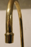 Handmade Moroccan Brass Faucet, Gooseneck Bridge Sink Tap, Cross Handle Aged Brass