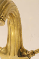 Handmade Moroccan Brass Faucet | Aged Gold Vintage Bathroom Tap, Cross Handle Mixer
