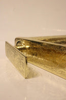 Custom Moroccan Engraved Brass Faucet – Aged Gold Ornate Arabesque Sink Tap