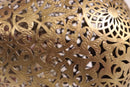 Moroccan Brass Teardrop Pendant Light | Perforated Arabesque Cutout Oriental Hallway Ceiling Lamp | Boho Decor