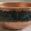 Hand-Hammered Moroccan Brass Vessel Sink, Round Vanity Basin, Boho Bathroom Statement