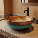 Handmade Moroccan Brass Round Vessel Sink, Hammered Brass Bathroom Vanity Basin, Artisan Bath Decor