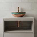 Hand Hammered Copper Sink: Moroccan Artisanal Brass Vessel Bowl