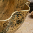 Handmade Moroccan Brass Sink,  Round Vessel Bathroom Basin