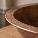 Handmade Moroccan Brass Vessel Sink, Hammered Round Bathroom Basin, Rustic Boho Vanity