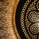Moroccan Brass Mandala Pendant Light, Boho Filigree Hanging Lamp, Shadow Cast Glow