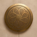 Moroccan Brass Mandala Pendant Light, Boho Filigree Hanging Lamp, Shadow Cast Glow