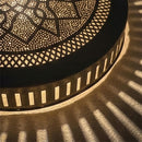 Handmade Moroccan Brass Wall Sconce Lamp – Intricate Geometric Design, Artisan Crafted
