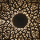 Handmade Moroccan Brass Wall Sconce Lamp – Intricate Geometric Design, Artisan Crafted