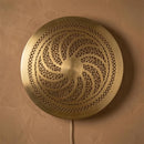 Handmade Moroccan Brass Lamp: Intricate Wall Sconce, Marrakesh Artisan Craftsmanship
