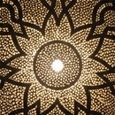 Handcrafted Moroccan Brass Pendant Light, Round Mandala Floral Lamp, Boho Ceiling Fixture