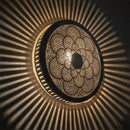 Moroccan Brass Pendant Light, Round Floral Mandala Lamp, Pierced Boho Lighting, Artisan Decor