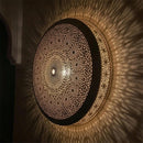 Handmade Moroccan Brass Wall Sconce Lamp – Intricate Patterned Lighting