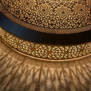 Handmade Moroccan Brass Pendant Light, Pierced Filigree Boho Ceiling Lamp