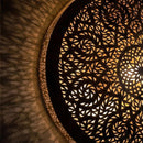 Moroccan Brass Mandala Pendant Light, Laser Cut Arabesque Boho Ceiling Lamp