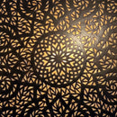 Moroccan Brass Mandala Pendant Light, Laser Cut Arabesque Boho Ceiling Lamp