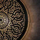 Moroccan Brass Mandala Pendant Light, Laser Cut Arabesque Boho Ceiling Lamp