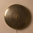 Handmade Moroccan Brass Wall Sconce Lamp – Intricate Pattern, Artisan Crafted in Marrakesh