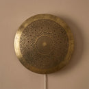 Handmade Moroccan Brass Lamp: Intricate Wall Sconce, Artisan Crafted in Marrakesh