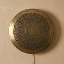Handmade Moroccan Brass Lamp: Intricate Metal Wall Sconce Lighting