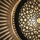 Handmade Moroccan Brass Pendant Light, Geometric Arabesque Mandala Shade