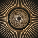 Handmade Moroccan Brass Wall Sconce Lamp – Intricate Geometric Design, Artisan Crafted