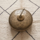 Gold Brass Moroccan Ceiling Lamp, Pendant Hanging Light, Handmade Decorative Fixture