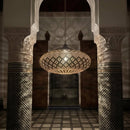 Moroccan Brass Light Fixture, Gold Pendant Lamp, Decorative Ceiling Hanging Light