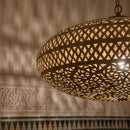 Moroccan Brass Hanging Lamp, Gold Pendant Ceiling Light, Decorative Fixture for Interiors