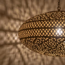 Moroccan Brass Hanging Lamp, Gold Pendant Ceiling Light, Decorative Fixture for Interiors