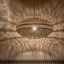 Moroccan Brass Hanging Lamp, Gold Pendant Ceiling Light, Decorative Fixture for Interiors