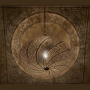 Decorative Moroccan Brass Pendant Light, Gold Ceiling Lamp, Hanging Lantern Style Fixture