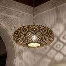Handmade Moroccan Brass Pendant Light, Gold Ceiling Lamp, Decorative Hanging Lantern