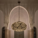Gold Moroccan Pendant Light, Brass Ceiling Lamp, Decorative Hanging Light for Home Decor