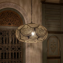 Gold Moroccan Pendant Light, Brass Ceiling Lamp, Decorative Hanging Light for Home Decor