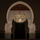 Gold Moroccan Pendant Light, Brass Ceiling Lamp, Decorative Hanging Light for Home Decor