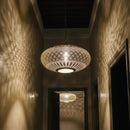 Handmade Moroccan Brass Pendant Light, Gold Hanging Ceiling Lamp Fixture