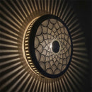 Handmade Moroccan Brass Lamp: Intricate Patterned Wall Sconce Lighting