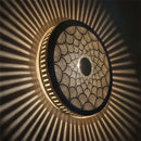 Handmade Moroccan Brass Lamp: Intricate Patterned Wall Sconce Lighting