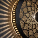 Handmade Moroccan Brass Lamp: Intricate Patterned Wall Sconce Lighting