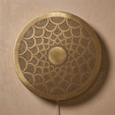 Handmade Moroccan Brass Lamp: Intricate Patterned Wall Sconce Lighting
