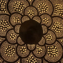 Handmade Moroccan Brass Pendant Light, Round Mandala Lamp, Boho Arabesque Shadow Cast Ceiling Lamp