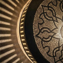 Handcrafted Moroccan Brass Pendant Light, Round Mandala Floral Lamp, Boho Ceiling Fixture