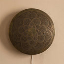 Moroccan Brass Pendant Light, Round Floral Mandala Lamp, Pierced Boho Lighting, Artisan Decor