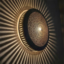 Handmade Moroccan Brass Lamp: Intricate Wall Sconce, Artisan Crafted in Marrakesh