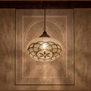Gold Brass Moroccan Ceiling Lamp, Pendant Hanging Light, Handmade Decorative Fixture