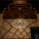 Gold Moroccan Ceiling Pendant Light, Handmade Brass Hanging Lamp, Elegant Home Lighting