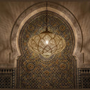 Gold Moroccan Ceiling Pendant Light, Handmade Brass Hanging Lamp, Elegant Home Lighting