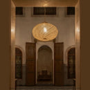 Decorative Moroccan Brass Pendant Light, Gold Ceiling Lamp, Hanging Lantern Style Fixture